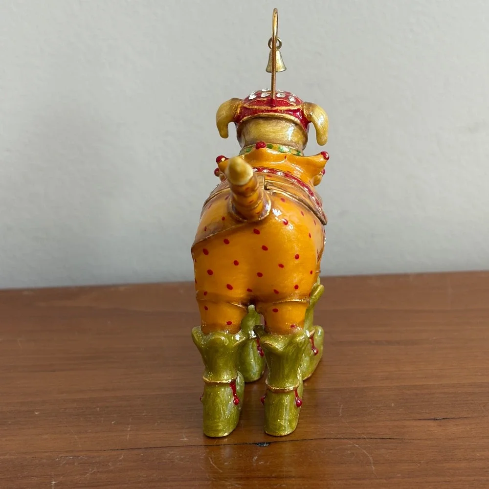 Dept 56 Krinkles Patience Brewster Lab Jester Jeweled Enamel Trinket Box 2005